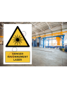 Danger Rayonnement laser - PANNEAU NF EN ISO 7010