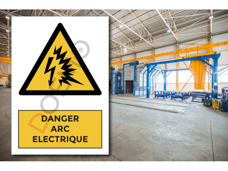 Danger arc electrique - PANNEAU NF EN ISO 7010